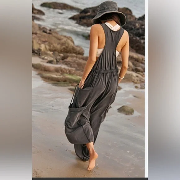 Free People Movement Brown Infinity Onesie Size M - Picture 8 of 16